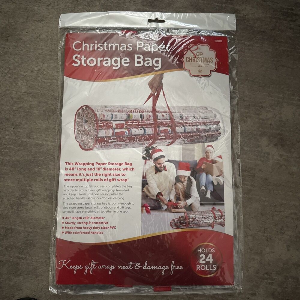 GP Christmas Gift Wrapping Storage Bag, Holds 24 Rolls NWT (2)